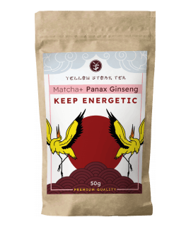 YELLOW STORK TEA Matcha+ Panax Ginseng 50g