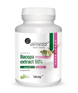 ALINESS Bacopa Monnieri Extract 50% 500 mg 100 caps.