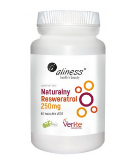 ALINESS Natural Resveratrol 250mg 60 caps.