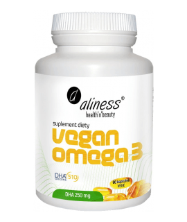 ALINESS Vegan Omega 3 DHA 250mg 60 caps.