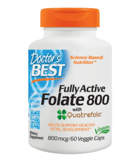 DOCTOR'S BEST Fully Active Folate 800mcg 60 caps.