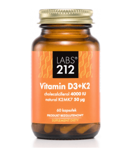 LABS212 Vitamin D3 + K2MK7 60 caps.