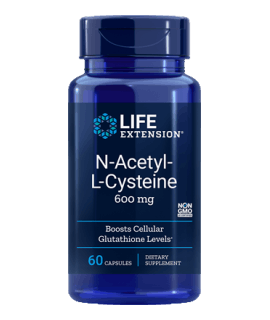 LIFE EXTENSION N-Acetyl-L-Cysteine 600mg 60 caps.