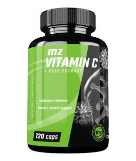 MZ-STORE Vitamin C with 70% Wild Rose Extract 120 caps.