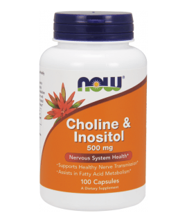 NOW FOODS Choline & Inositol 500mg 100 caps.