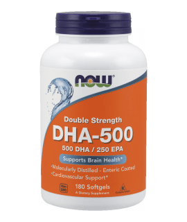 NOW FOODS Double Strength DHA-500 180 softgels