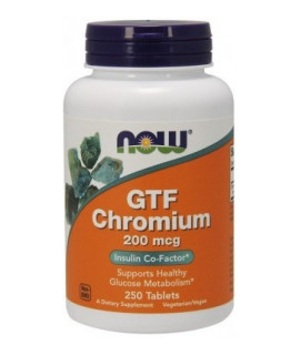 NOW FOODS GTF Chromium 200mcg 250 tab.