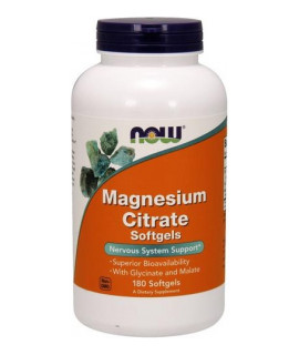 NOW FOODS Magnesium Citrate 180 softgels 