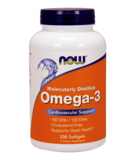 NOW FOODS Omega-3 200 softgels