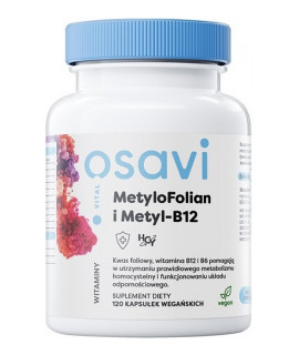 OSAVI MethylFolate &i Methyl B12 120 caps.
