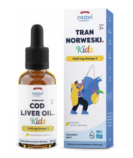 OSAVI Norwegian Cod Liver Oil Kids 1000mg 250 ml