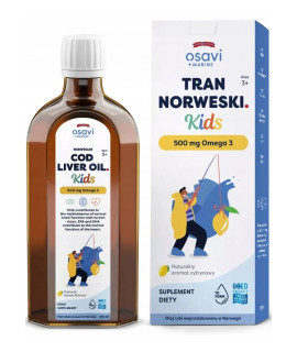 OSAVI Norwegian Cod Liver Oil Kids 500mg 250 ml