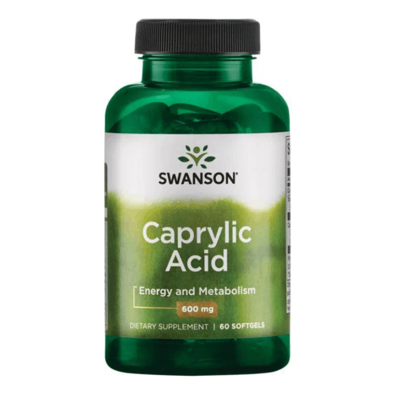 Swanson Caprylic Acid 600mg 60 softgels | MZ-Store