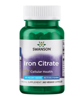 SWANSON Iron Citrate 25mg 60 caps.