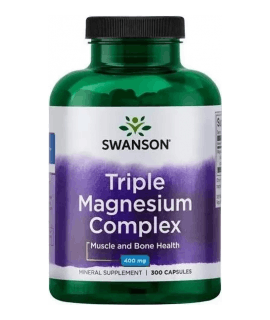 SWANSON Triple Magnesium Complex 400mg 300 caps.